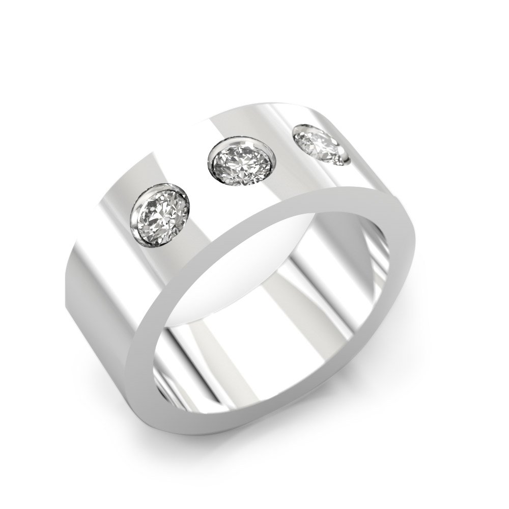 engagement rings white gold 3 diamonds