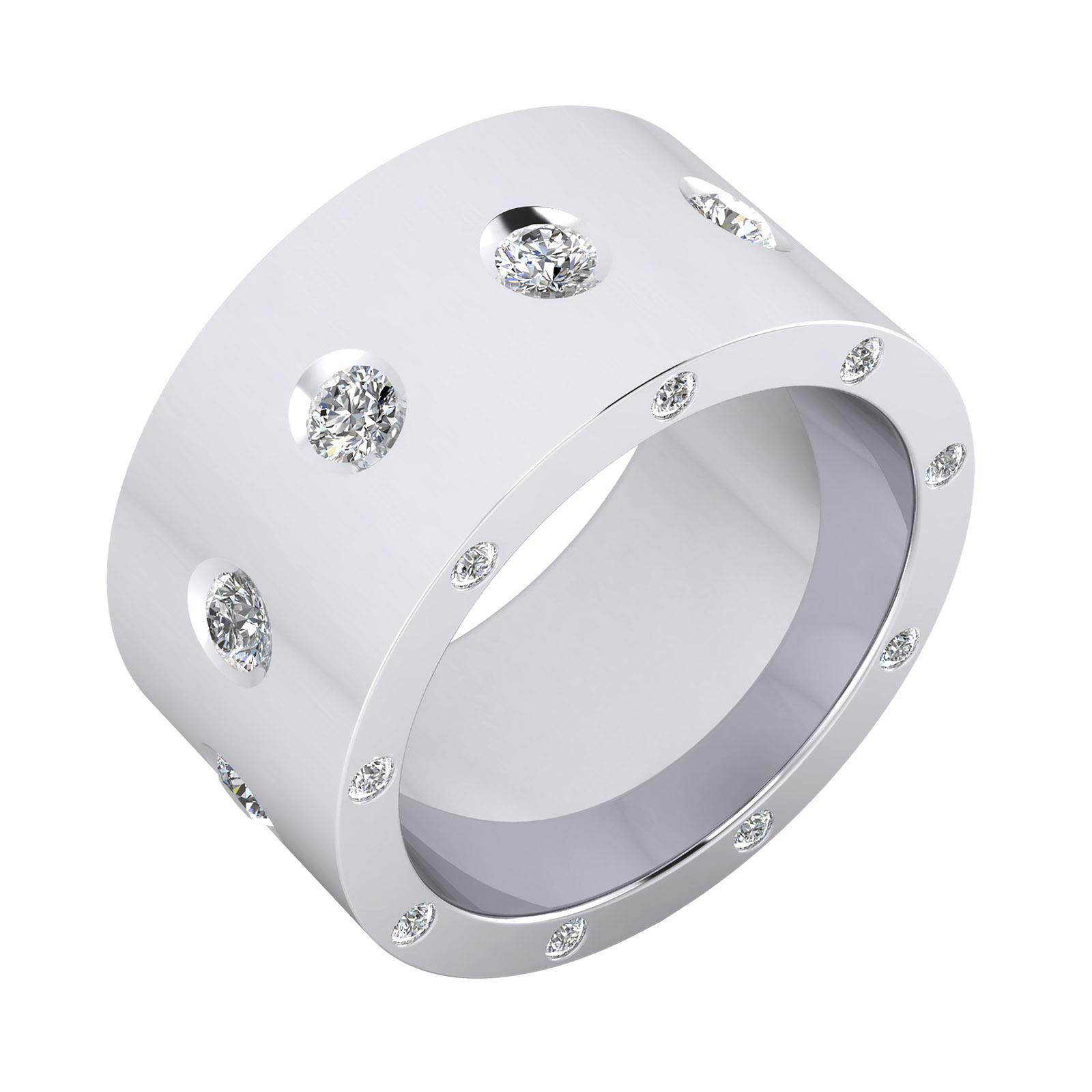 Engagement rings 18k white gold 25 diamonds