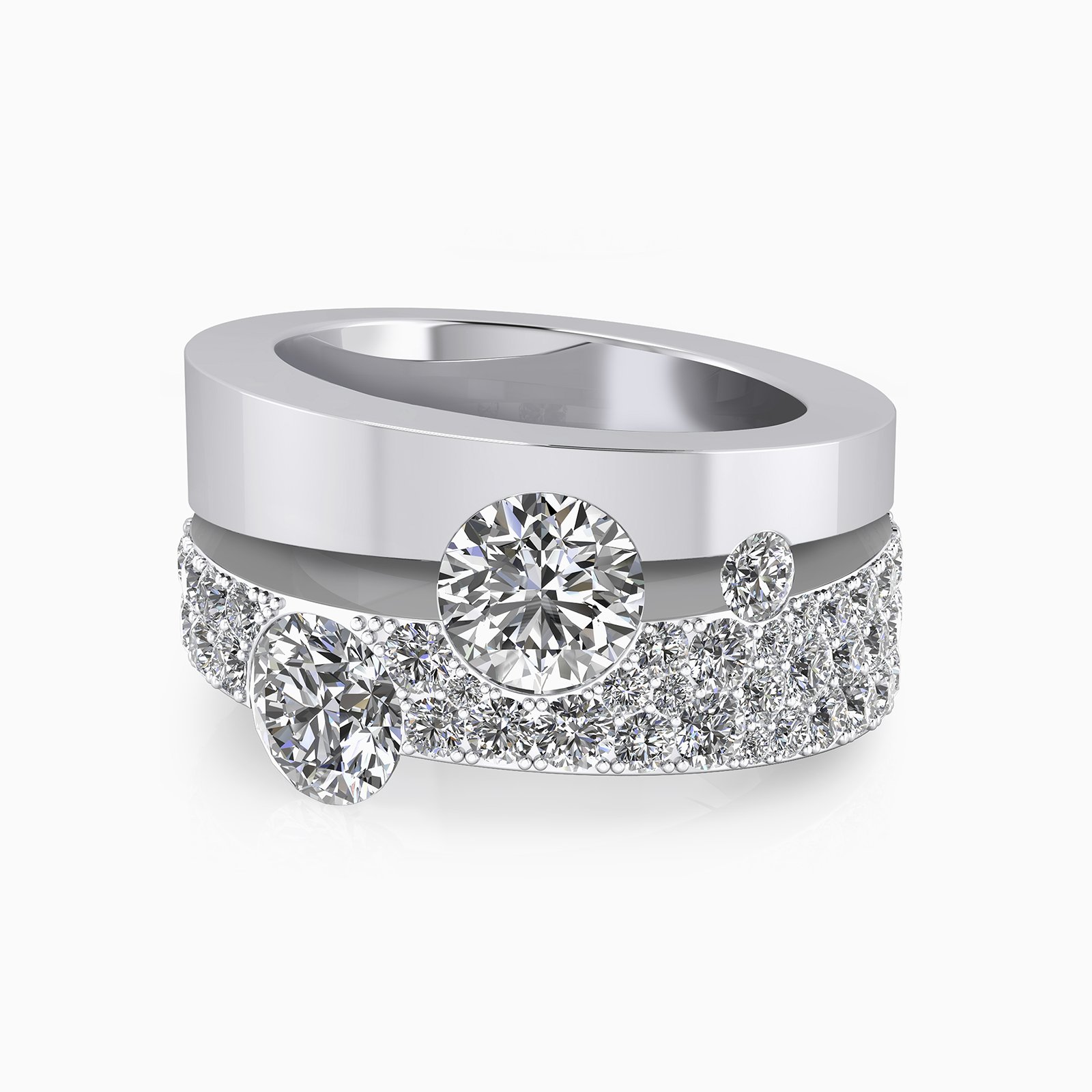 Selected ring for the promotion of engagement rings of Clemència Peris, in the Christmas campaign for thanksgiving