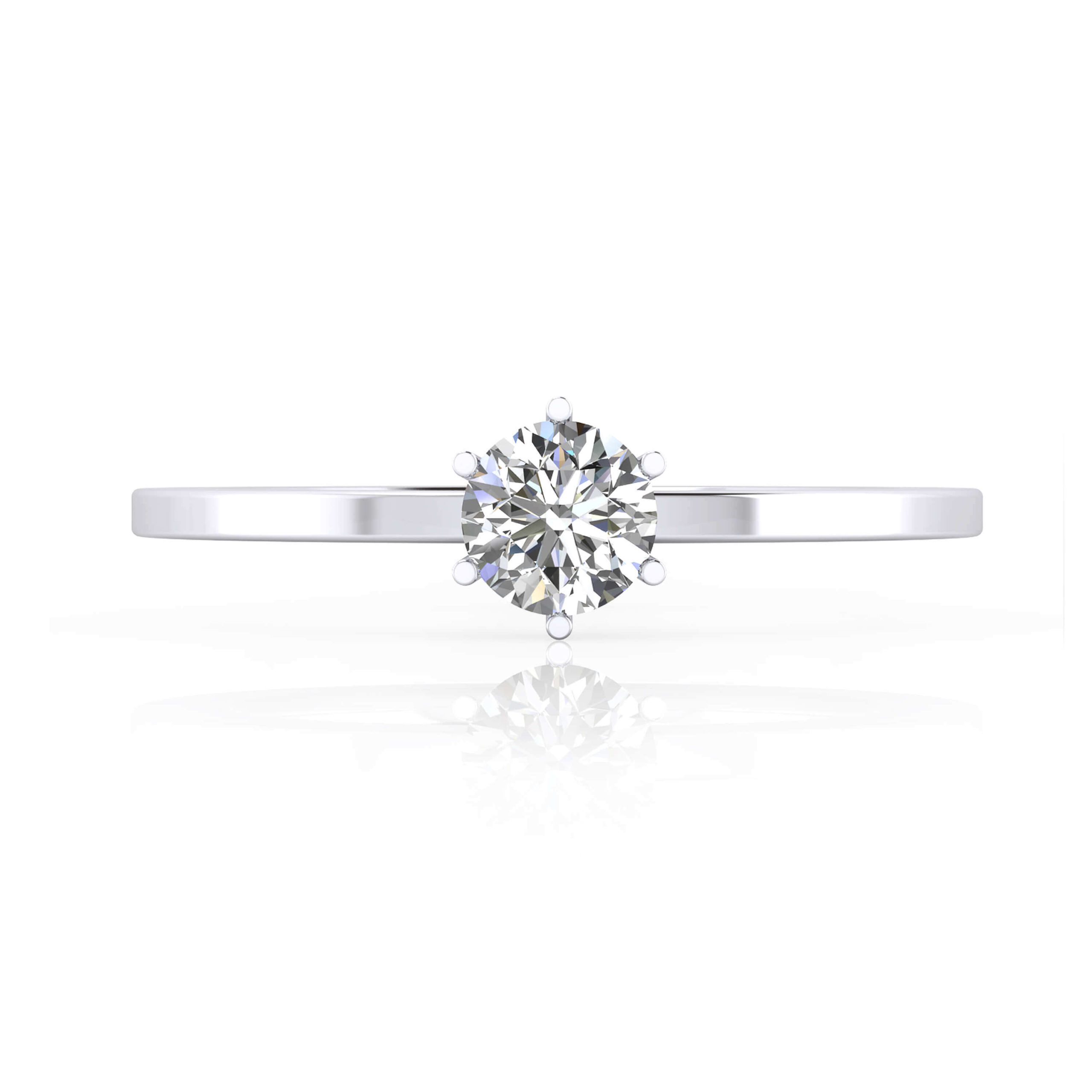 white gold engagement solitaire rings