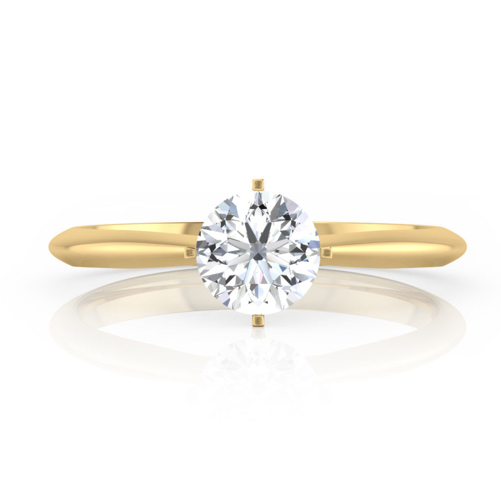 Buy engagement ring yellow gold