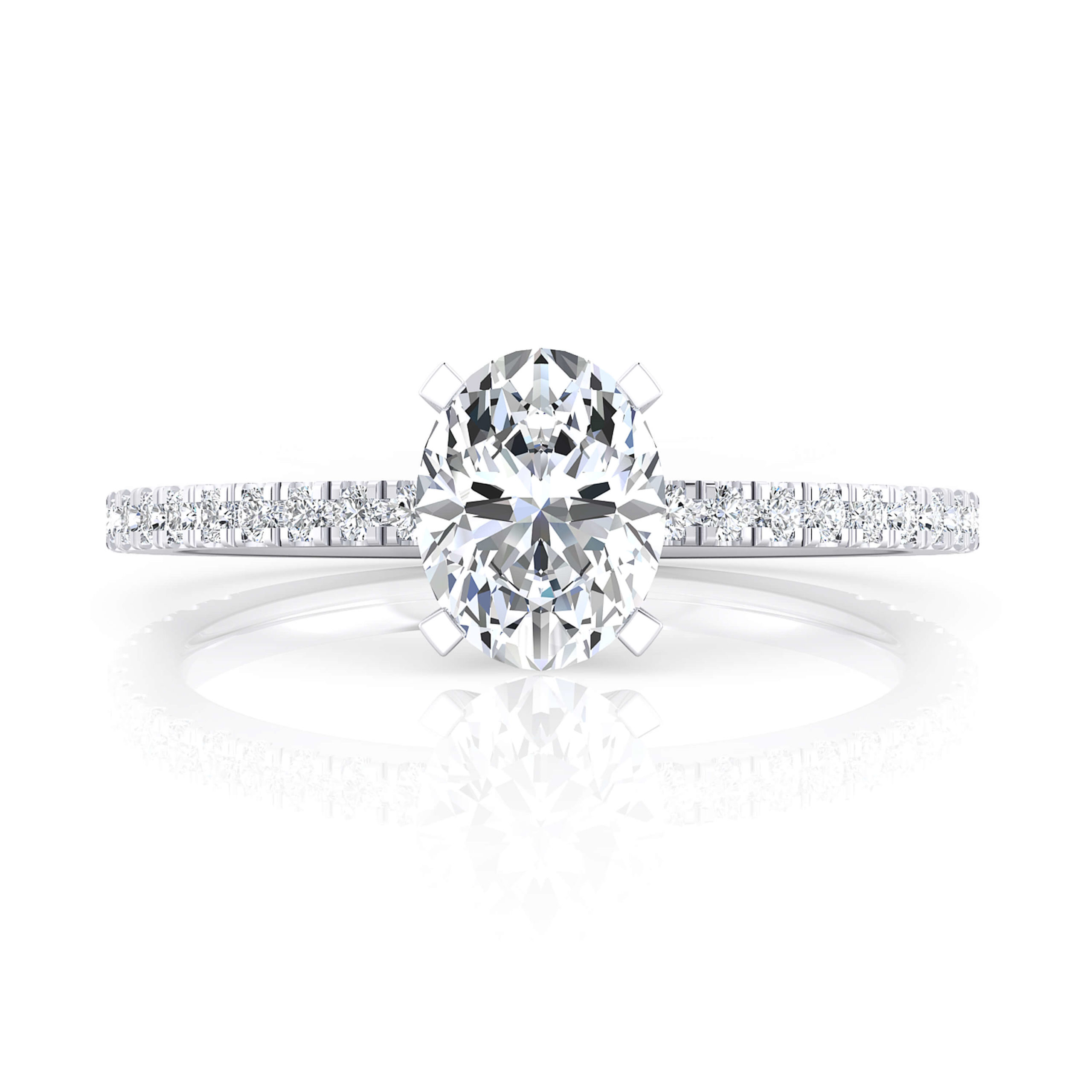 white gold engagement solitaire rings